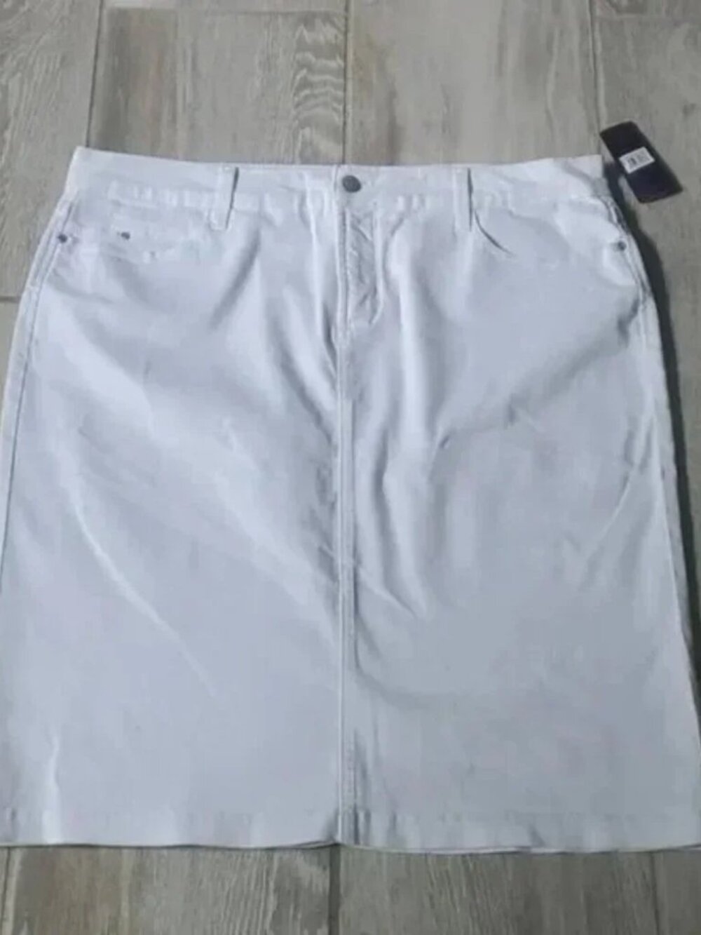 NWT NYDJ High Rise White Denim Pencil Skirt Size 16 | NYDJ High Rise Skirt